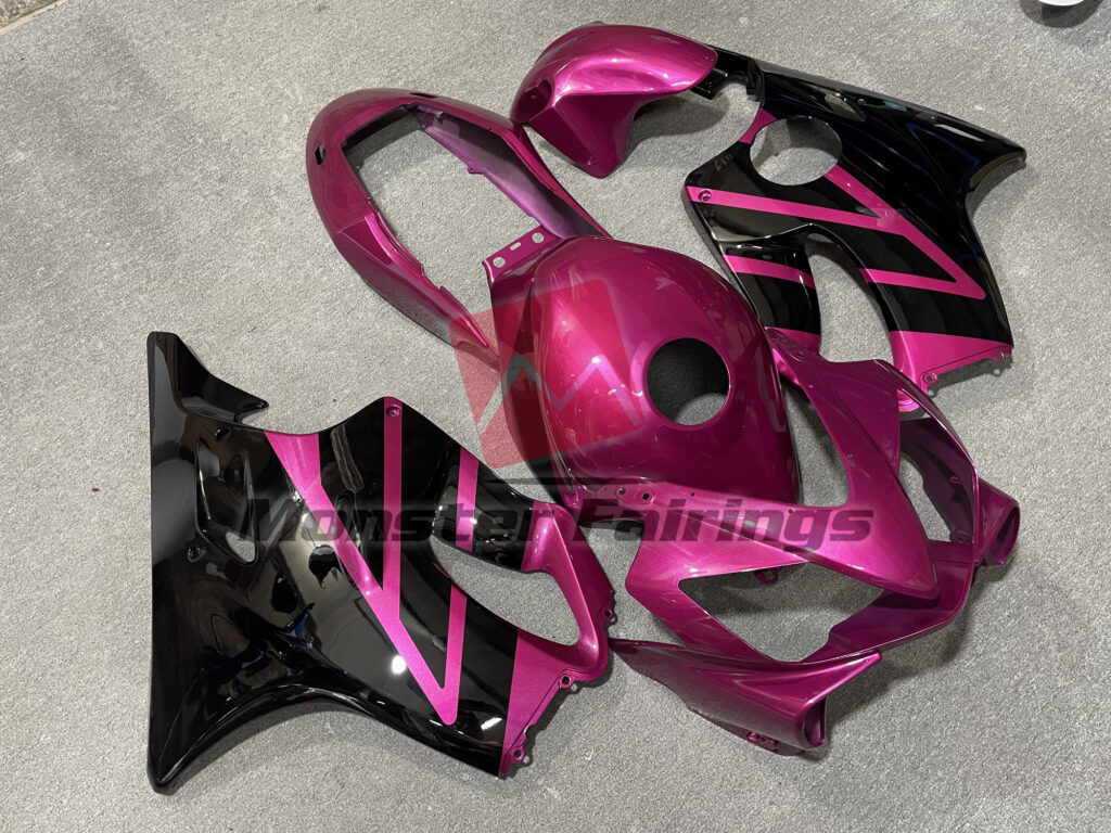 Pink Black Race ABS fairings for Honda CBR600 F4i 2004 - 2007 - premium OEM fit kit by Monster Fairings