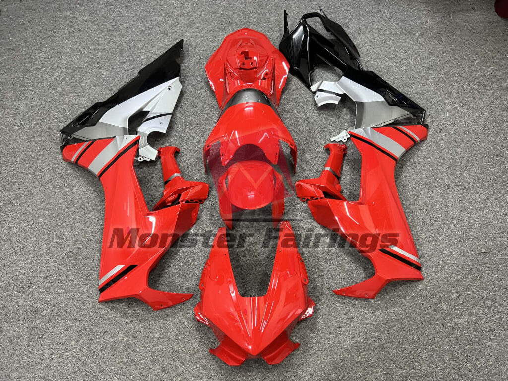 Honda CBR1000RR 2017 - 2025 Gloss Red Race ABS fairings - custom motorcycle bodywork kit by Monster Fairings
