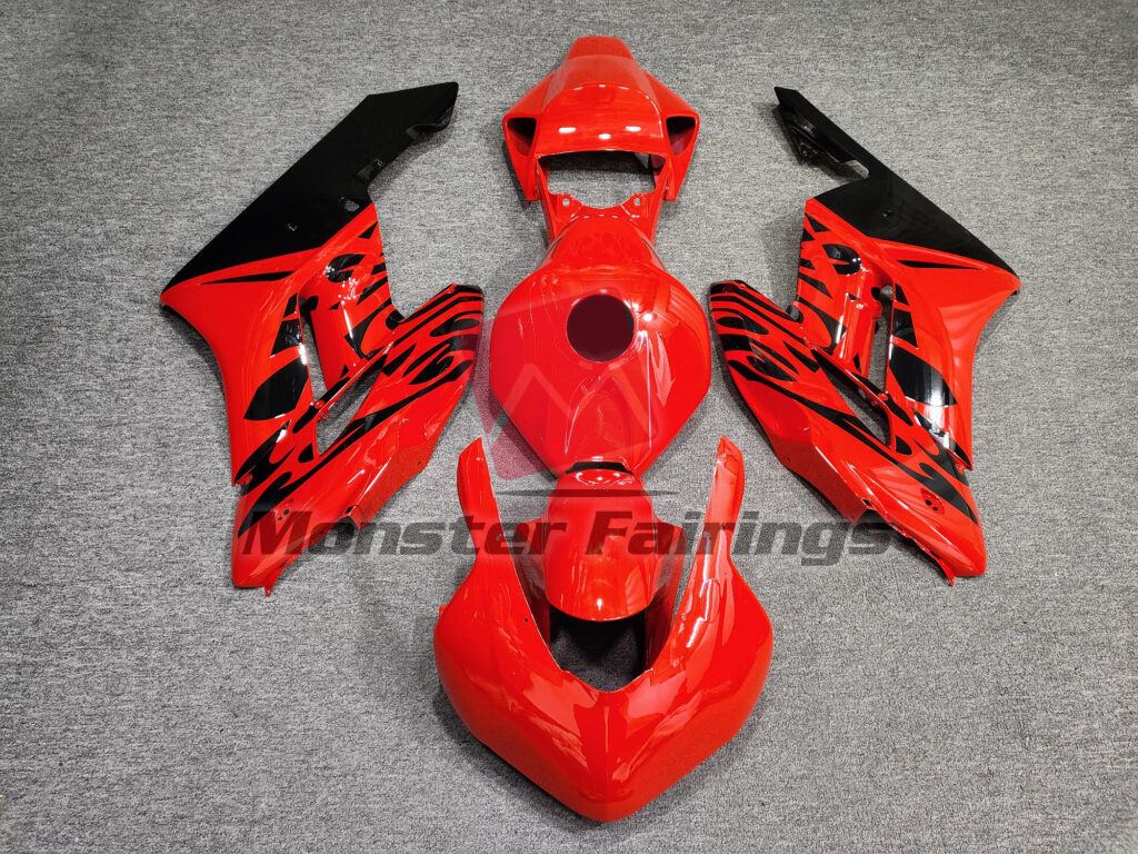 Honda CBR1000RR 2004 - 2005 Gloss Red Black Race ABS fairings - custom motorcycle bodywork kit by Monster Fairings