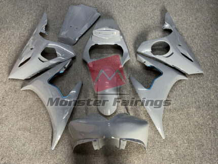Yamaha R6 2003 - 2004 Gloss Nardo Style Blue Race ABS fairings - custom motorcycle bodywork kit by Monster Fairings