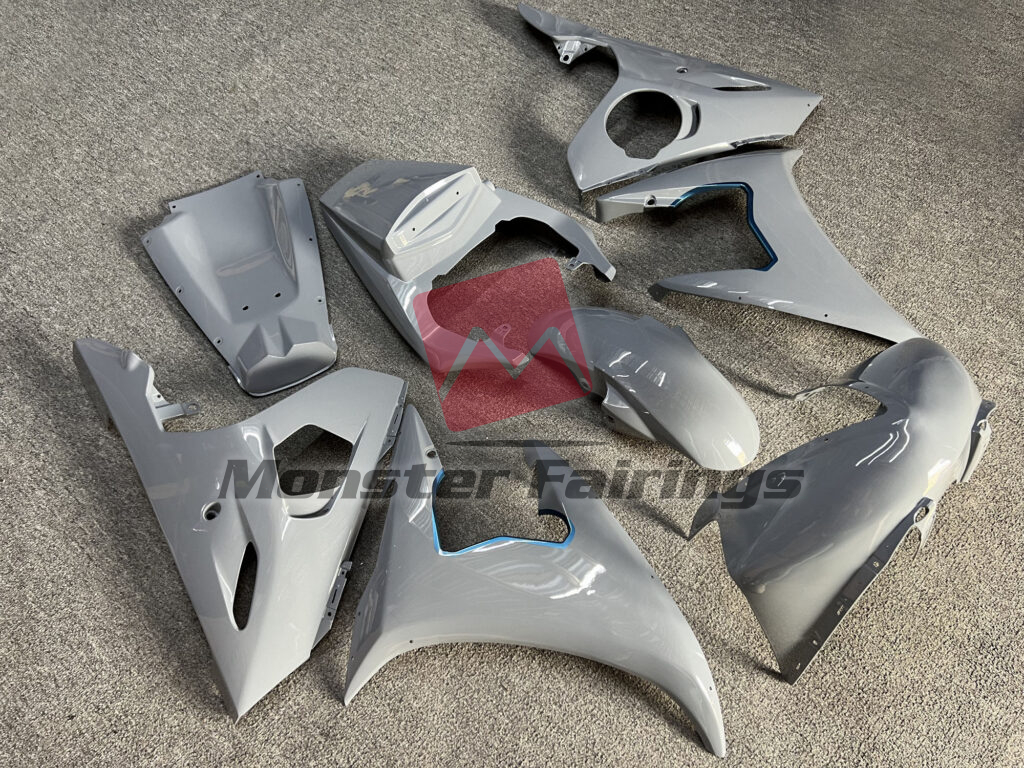 Gloss Nardo Style Blue Race ABS fairings for Yamaha R6 2003 - 2004 - premium OEM fit kit by Monster Fairings