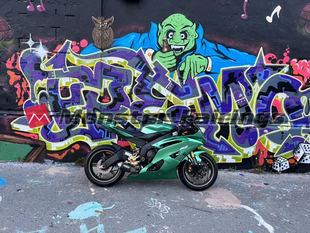 Yamaha R6 custom ABS fairings 2008 - 2016 in Gloss Seafoam Green Black - durable replacement kit, Monster Fairings