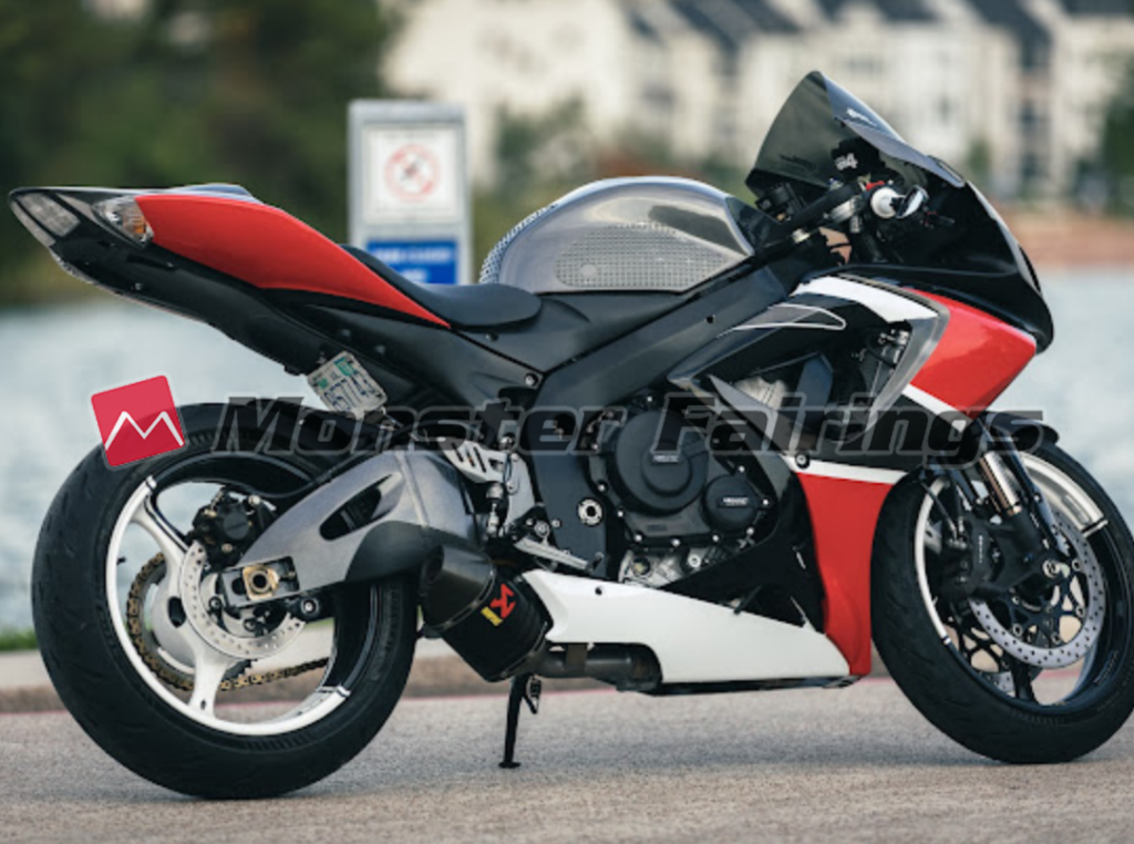 Monster Fairings ABS fairing kit for Suzuki GSXR 600 - 750 2006 - 2007 - Grey White Red, precise OEM fit