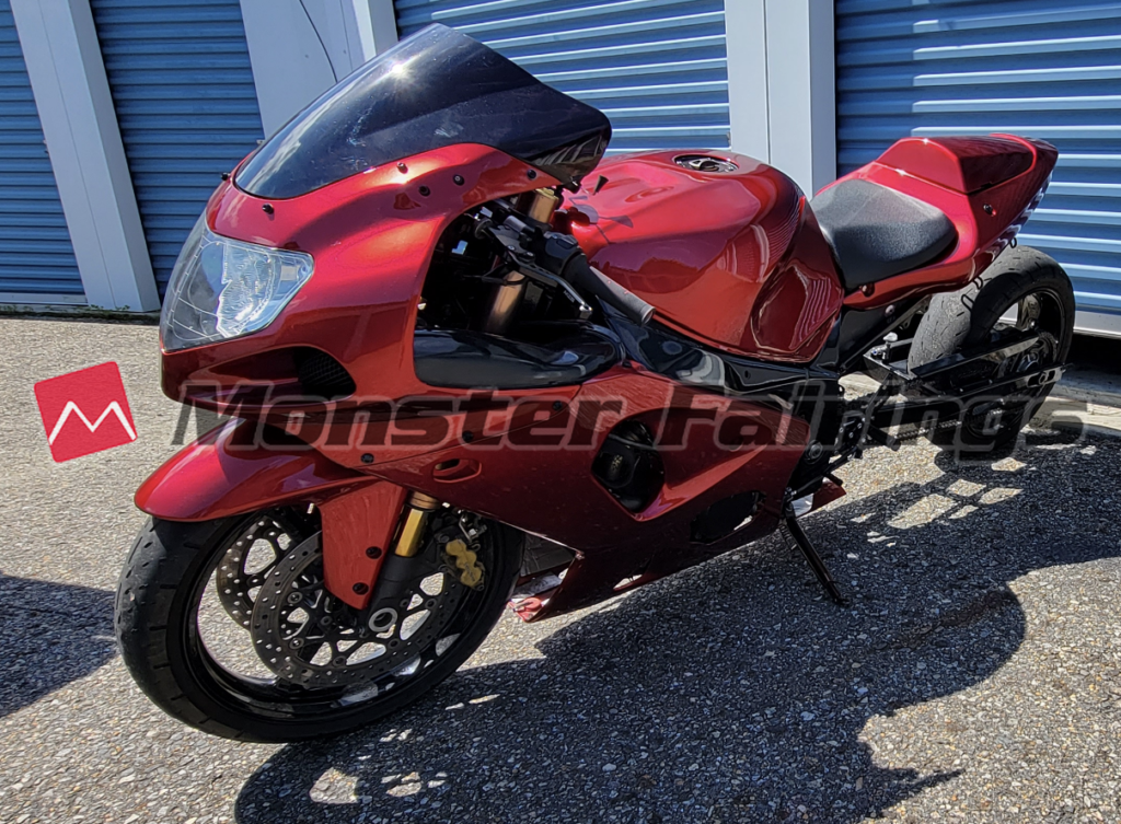 Monster Fairings ABS fairing kit for Suzuki GSXR 1000 2000 - 2002 - Gloss Red, precise OEM fit