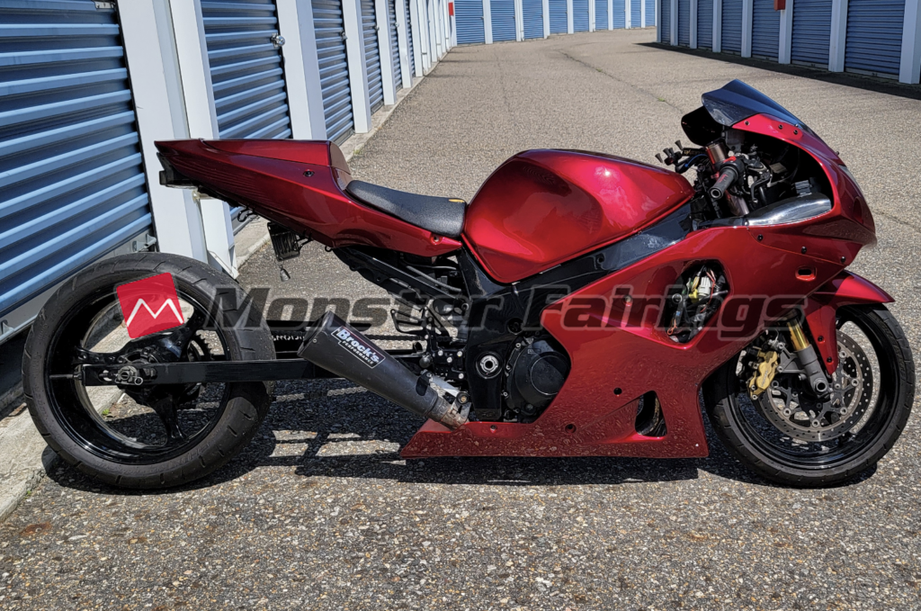 Suzuki GSXR 1000 2000 - 2002 ABS fairings, Gloss Red - high - quality motorcycle kit by Monster Fairings
