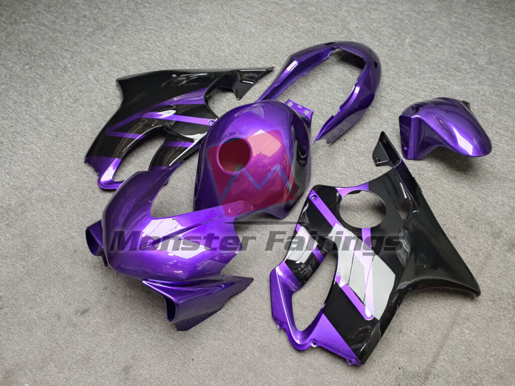 Gloss Purple & Black Race ABS fairings for Honda CBR600 F4i 2004 - 2007 - premium OEM fit kit by Monster Fairings
