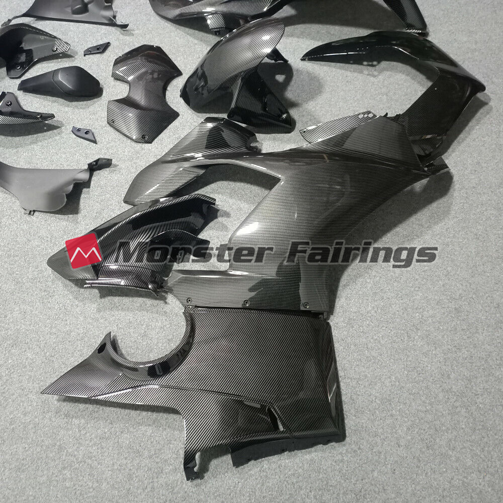 Ducati Panigale V4 custom ABS fairings 2018 - 2019 in Gloss Carbon Fiber Style - durable replacement kit, Monster Fairings