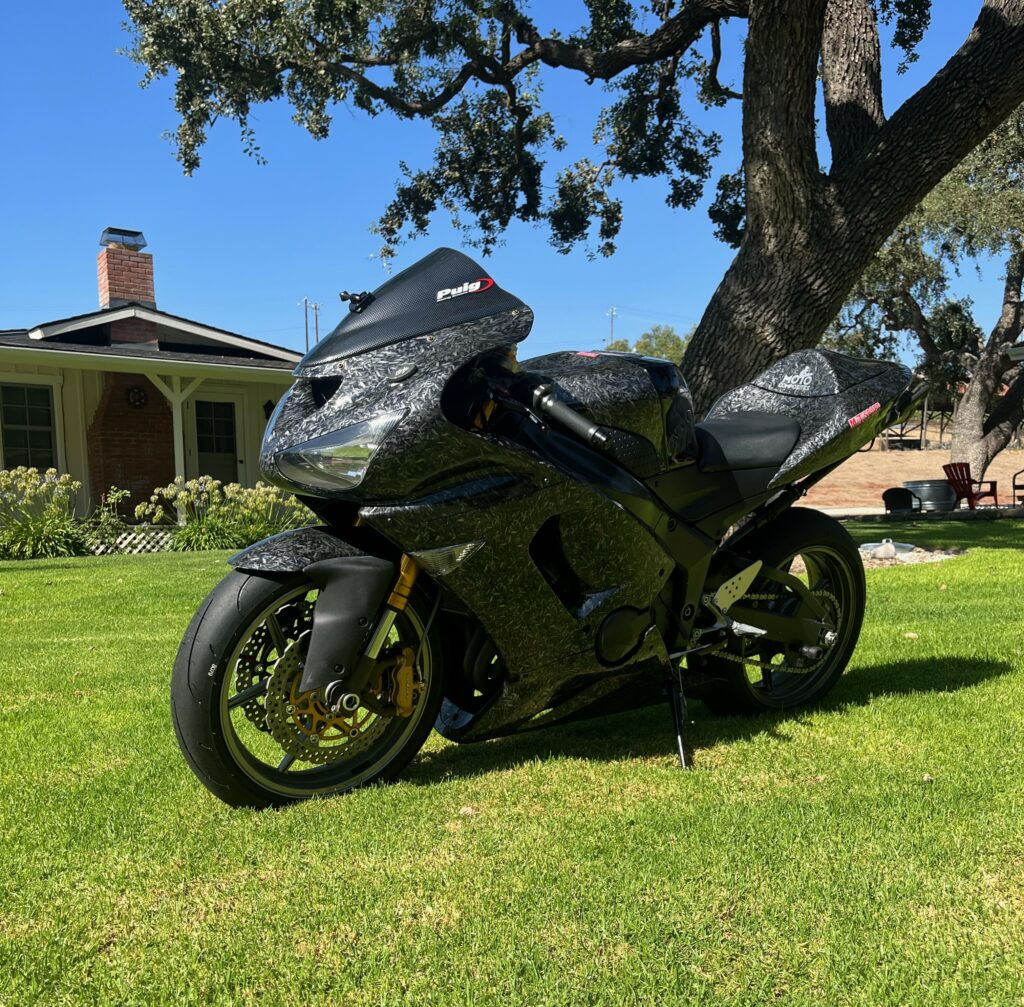 Kawasaki ZX6R 2005 - 2006 ABS fairings, Forged Carbon Fiber Style - high - quality motorcycle kit by Monster Fairings