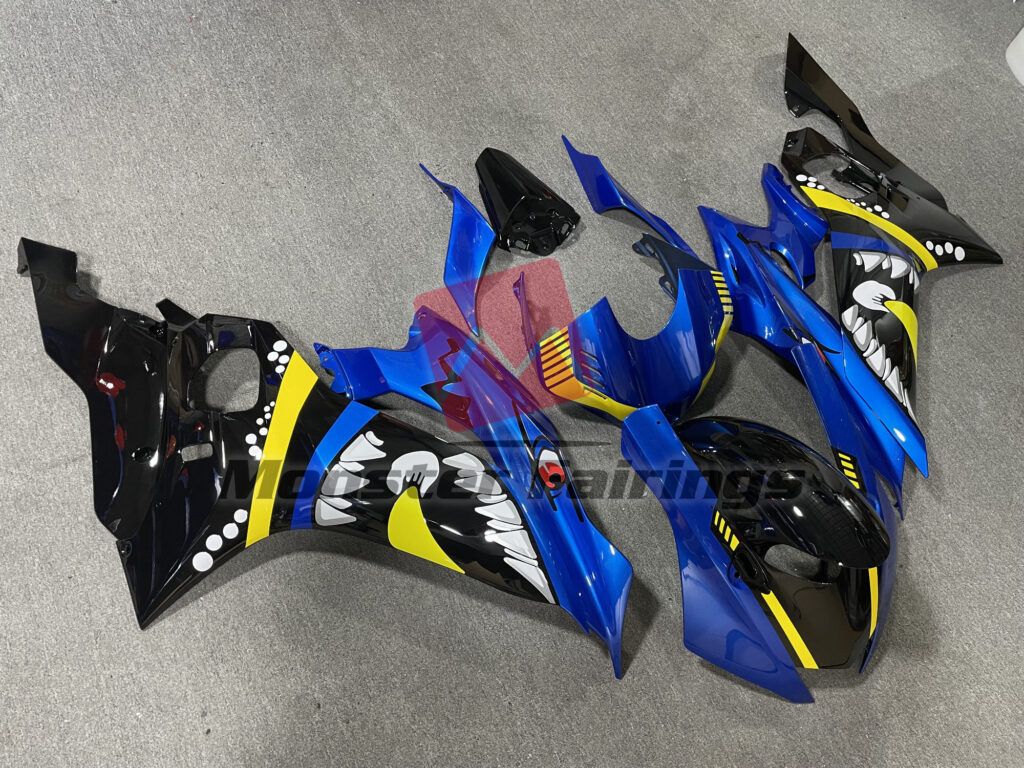 Special Blue Shark ABS fairings for Yamaha R6 2017 - 2022 - premium OEM fit kit by Monster Fairings