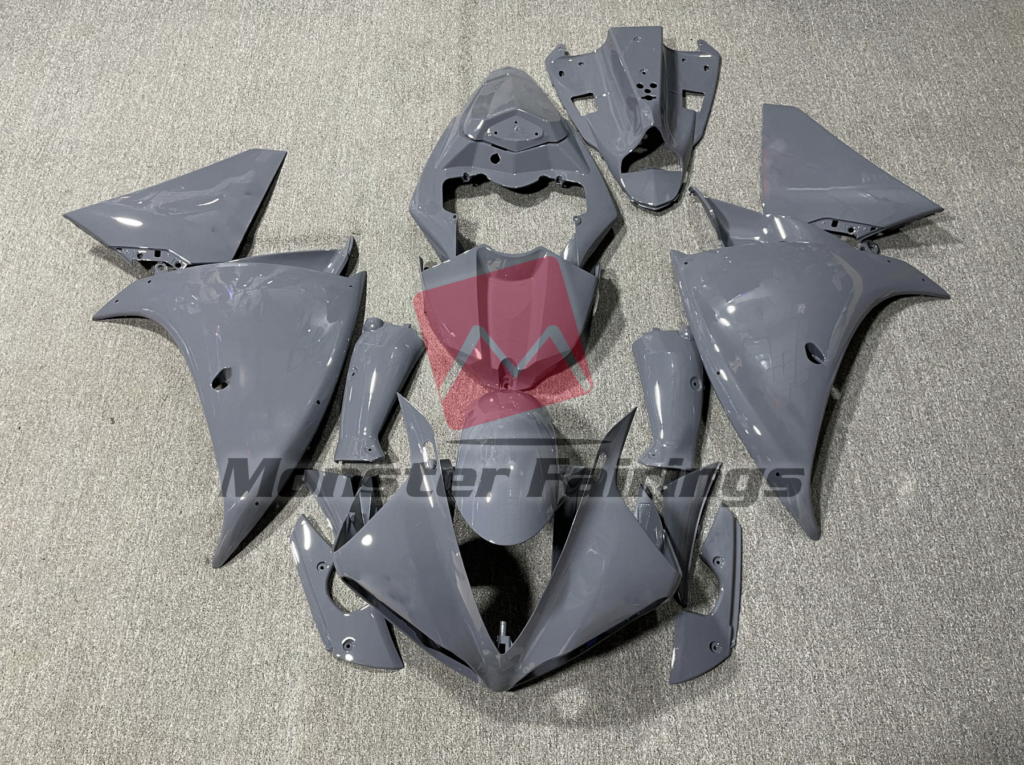 Yamaha R1 2009 - 2011 Gloss Nardo Gray ABS fairings - custom motorcycle bodywork kit by Monster Fairings