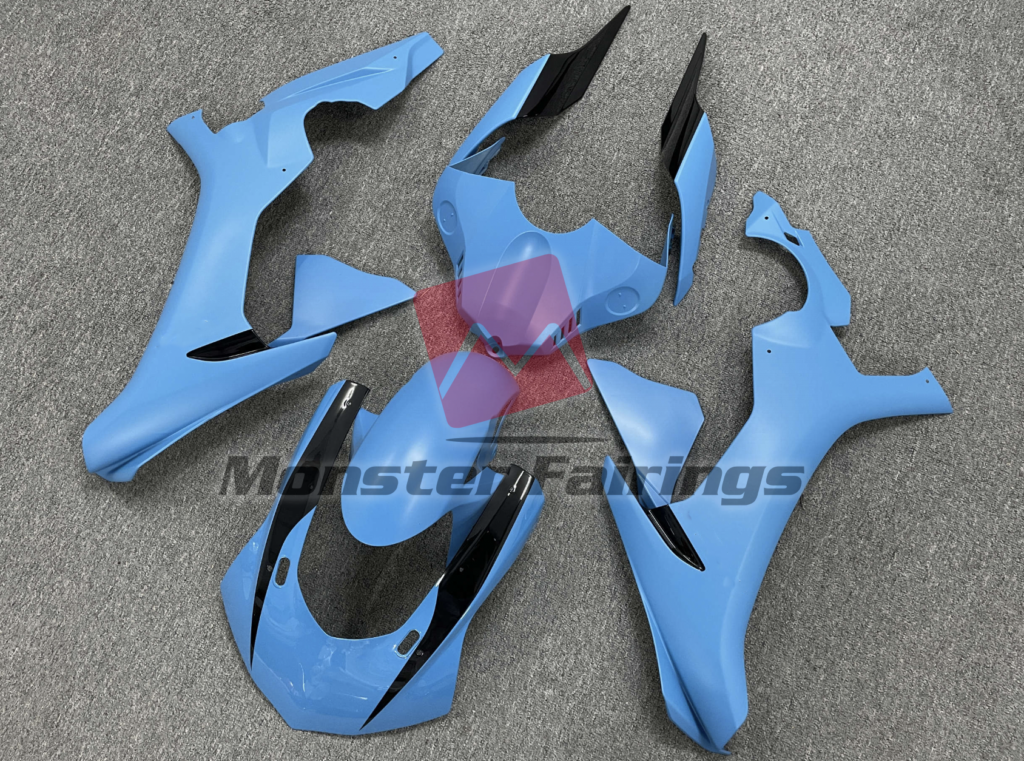 Yamaha R1 custom ABS fairings 2015 - 2019 in Gloss Turbo Blue - durable replacement kit, Monster Fairings