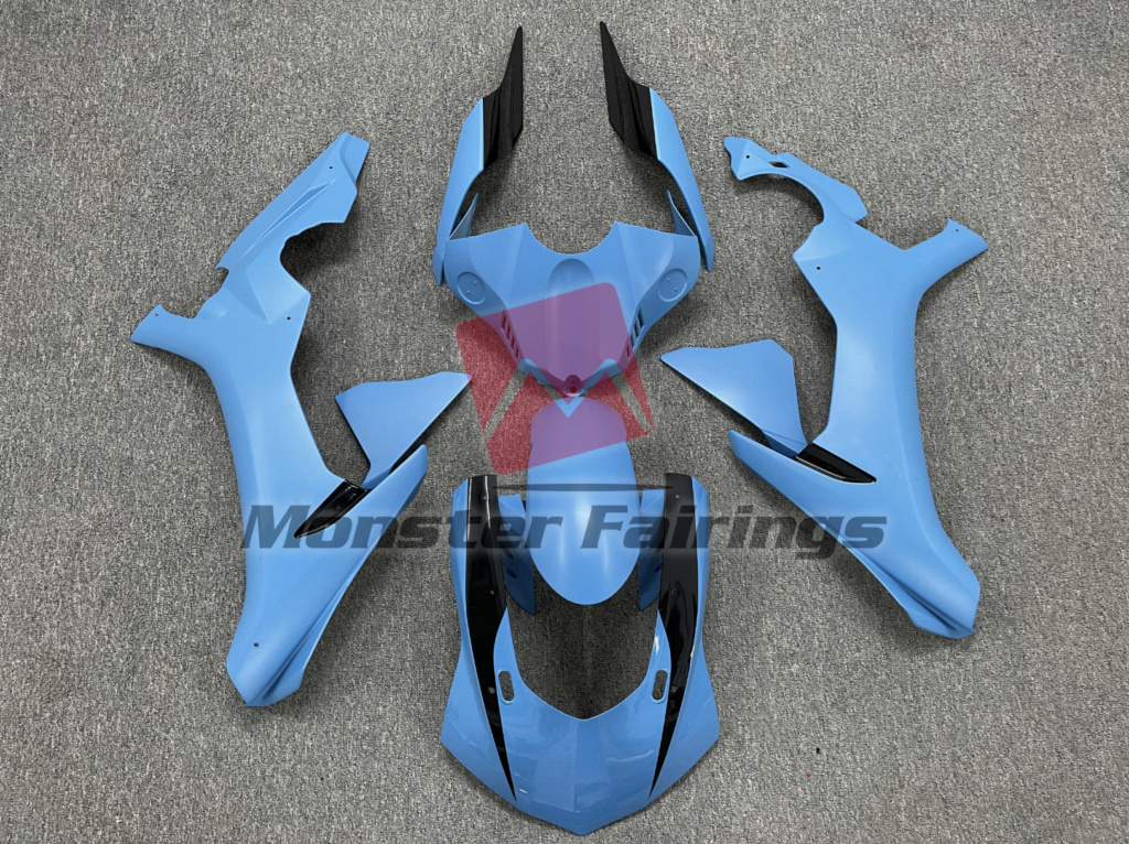 Yamaha R1 2015 - 2019 Gloss Turbo Blue ABS fairings - custom motorcycle bodywork kit by Monster Fairings