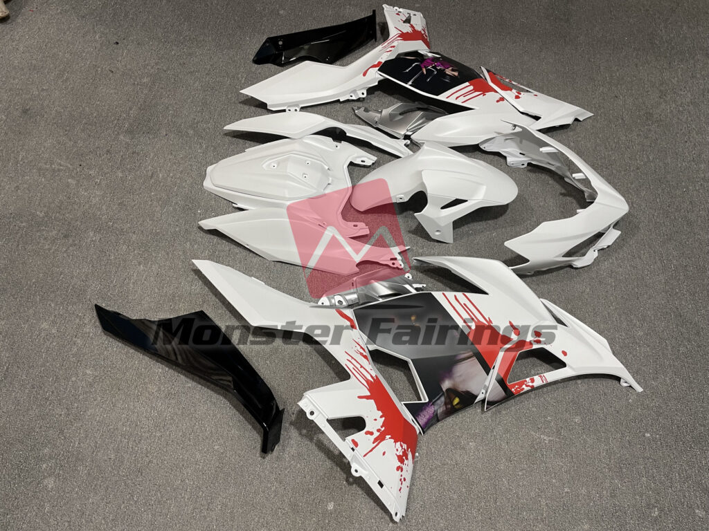 2018 - 2024 Kawasaki Ninja 400 Matte Mileena fairing set - ABS injection, custom painted by Monster Fairings