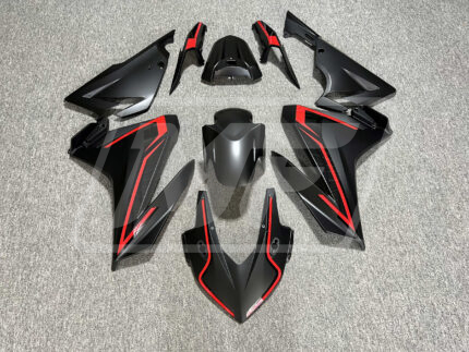Honda CBR500R 2019-2021 Matte Black & Red ABS Fairings | Monster Fairings