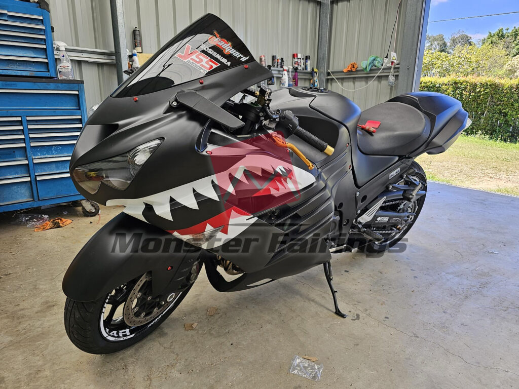 Monster Fairings ABS fairing kit for Kawasaki ZX14R 2012 - 2024 - Gunmetal Gray Shark, precise OEM fit