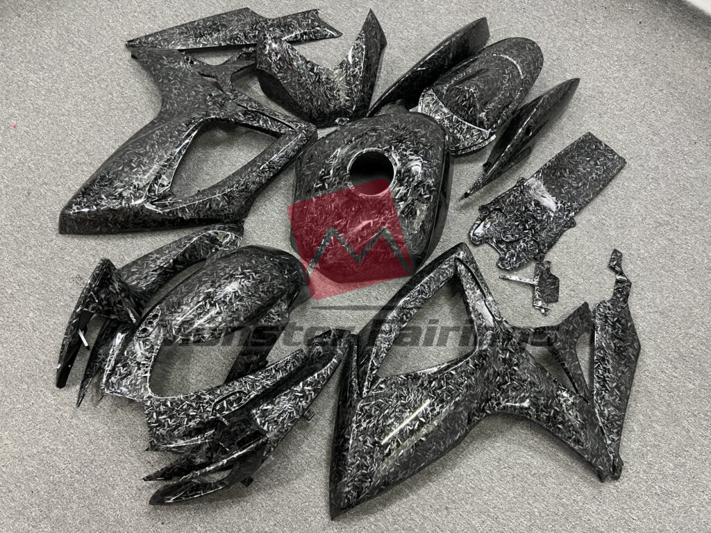 Suzuki GSXR custom ABS fairings 2006 - 2007 in Gloss Forged Carbon Style - durable replacement kit, Monster Fairings