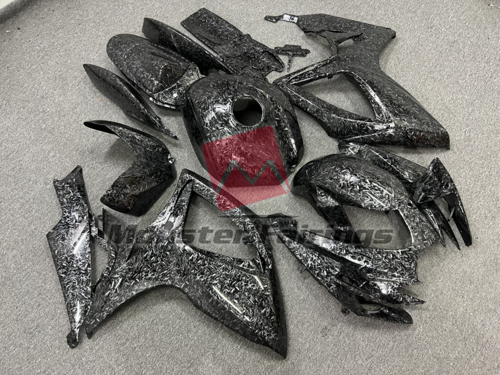 Gloss Forged Carbon Style ABS fairings for Suzuki GSXR 600 - 750 2006 - 2007 - premium OEM fit kit by Monster Fairings