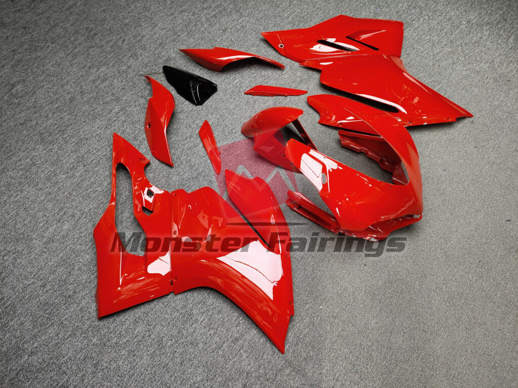 Ducati 959 custom ABS fairings in Gloss Red - durable replacement kit, Monster Fairings