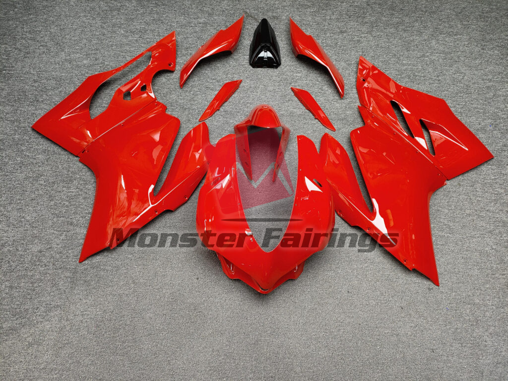 Ducati 959 Gloss Red ABS fairings - custom motorcycle bodywork kit by Monster Fairings