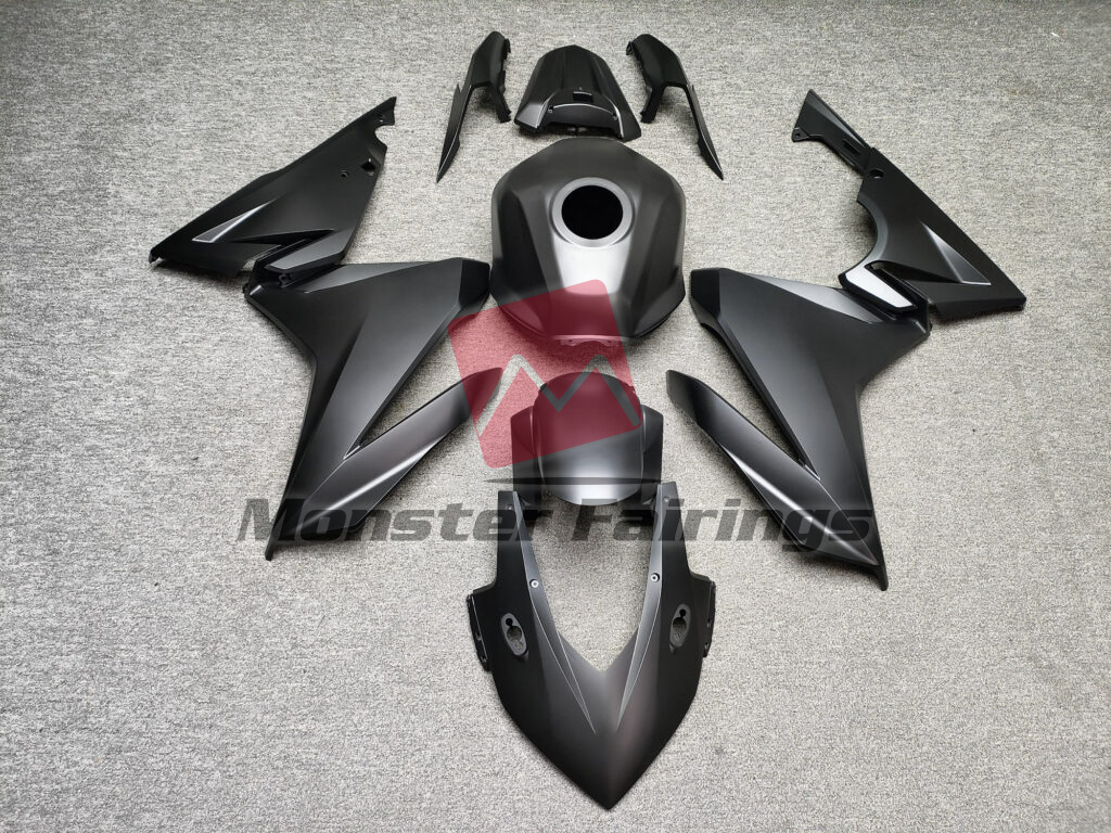 Honda CBR500R 2022 - 2023 Matte Black ABS fairings - custom motorcycle bodywork kit by Monster Fairings