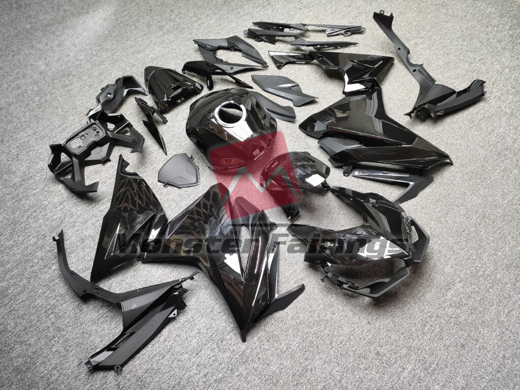 Gloss Black ABS fairings for Honda CBR500R 2019 - 2021 - premium OEM fit kit by Monster Fairings