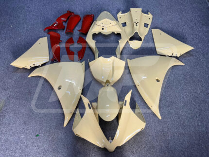 Yamaha R1 2012-2014 Desert Tan with Red Trim ABS Fairings | Monster Fairings