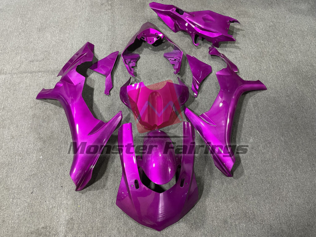 Yamaha R1 2015 - 2019 Gloss Magenta ABS fairings - custom motorcycle bodywork kit by Monster Fairings