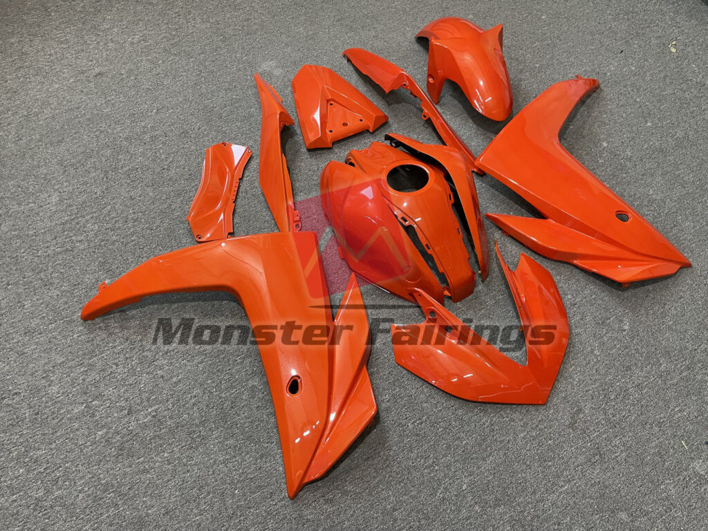 Gloss Pearl Orange ABS fairings for Yamaha R3 2014 - 2018 - premium OEM fit kit by Monster Fairings