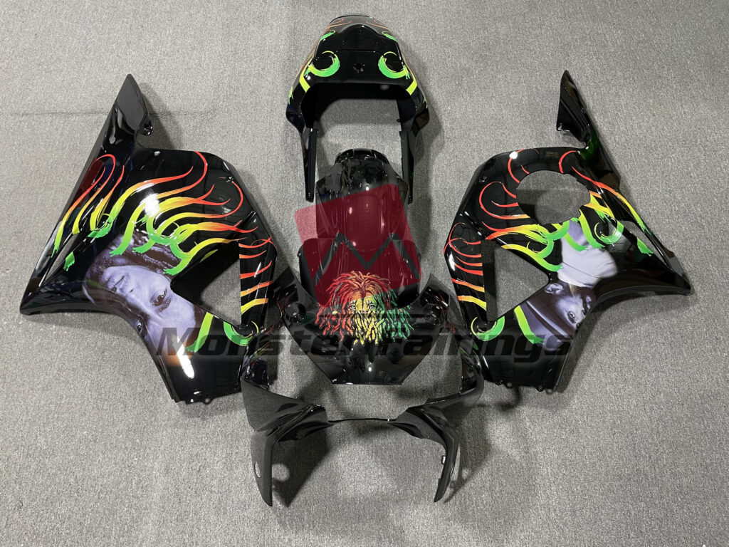 Honda CBR954RR 2002 - 2003 Rasta ABS fairings - custom motorcycle bodywork kit by Monster Fairings