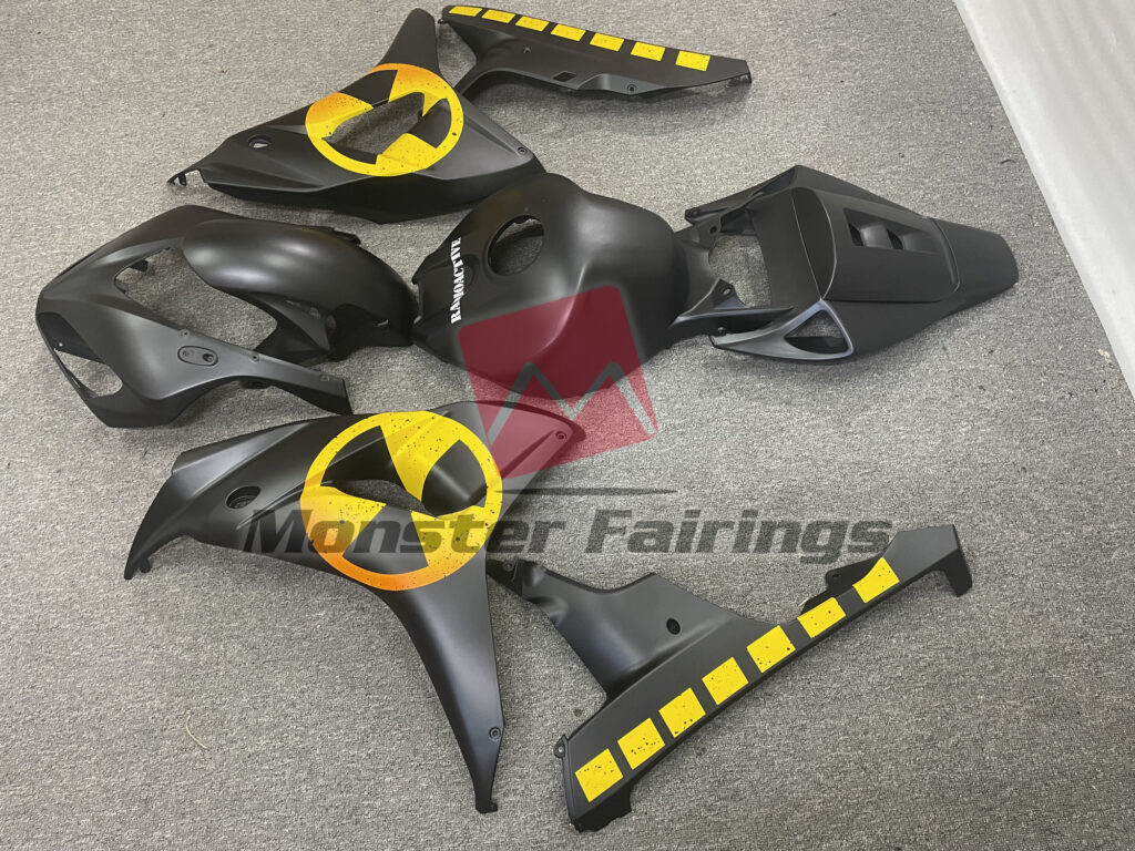 Honda CBR1000RR custom ABS fairings 2006 - 2007 in Radioactive style - durable replacement kit, Monster Fairings