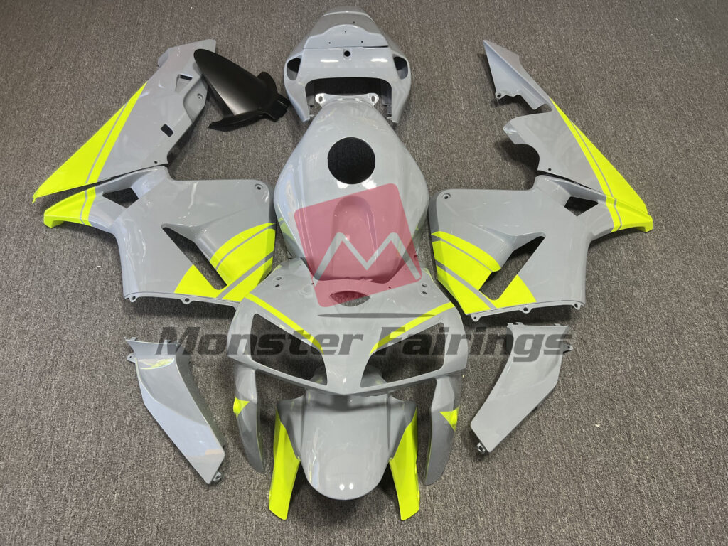 Honda CBR600RR 2005 - 2006 Nardo Gray and Green ABS fairings - custom motorcycle bodywork kit by Monster Fairings