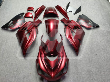 Kawasaki ZX14R 2012-2025 Matte Fire Red & Black ABS Fairings | Monster Fairings