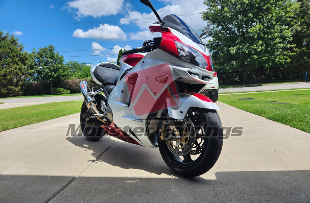 Kawasaki ZX12R 2002-2005 Pearl White & Red ABS Fairings