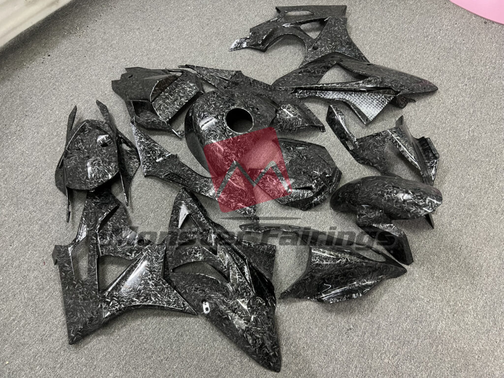 Monster Fairings ABS fairing kit for BMW S1000RR 2009 - 2014 - Gloss Forged Carbon Fiber Style, precise OEM fit
