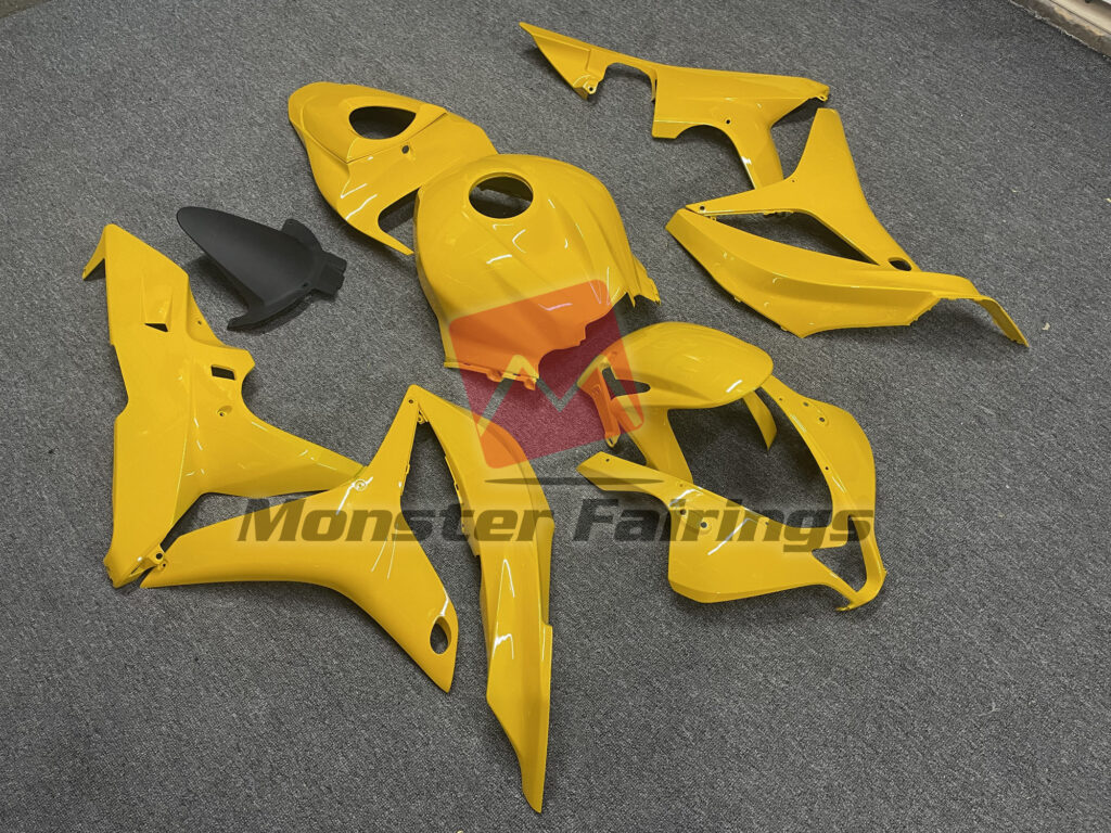 Gloss Yellow ABS fairings for Honda CBR600RR 2007 - 2008 - premium OEM fit kit by Monster Fairings