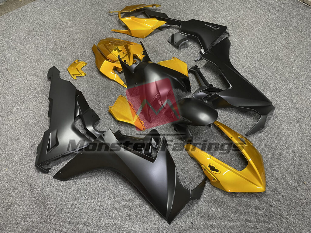 Matte Black Gold ABS fairings for Honda CBR1000RR 2017 - 2025 - premium OEM fit kit by Monster Fairings