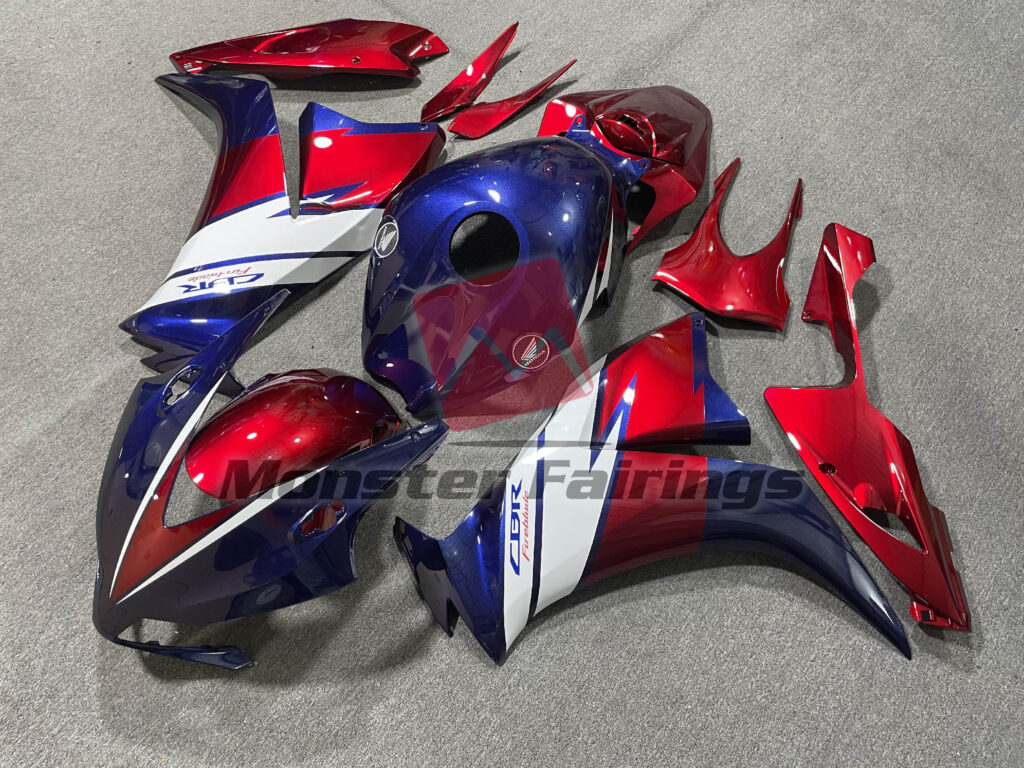 Honda CBR1000RR custom ABS fairings 2012 - 2016 in Red White Blue OEM Style - durable replacement kit, Monster Fairings