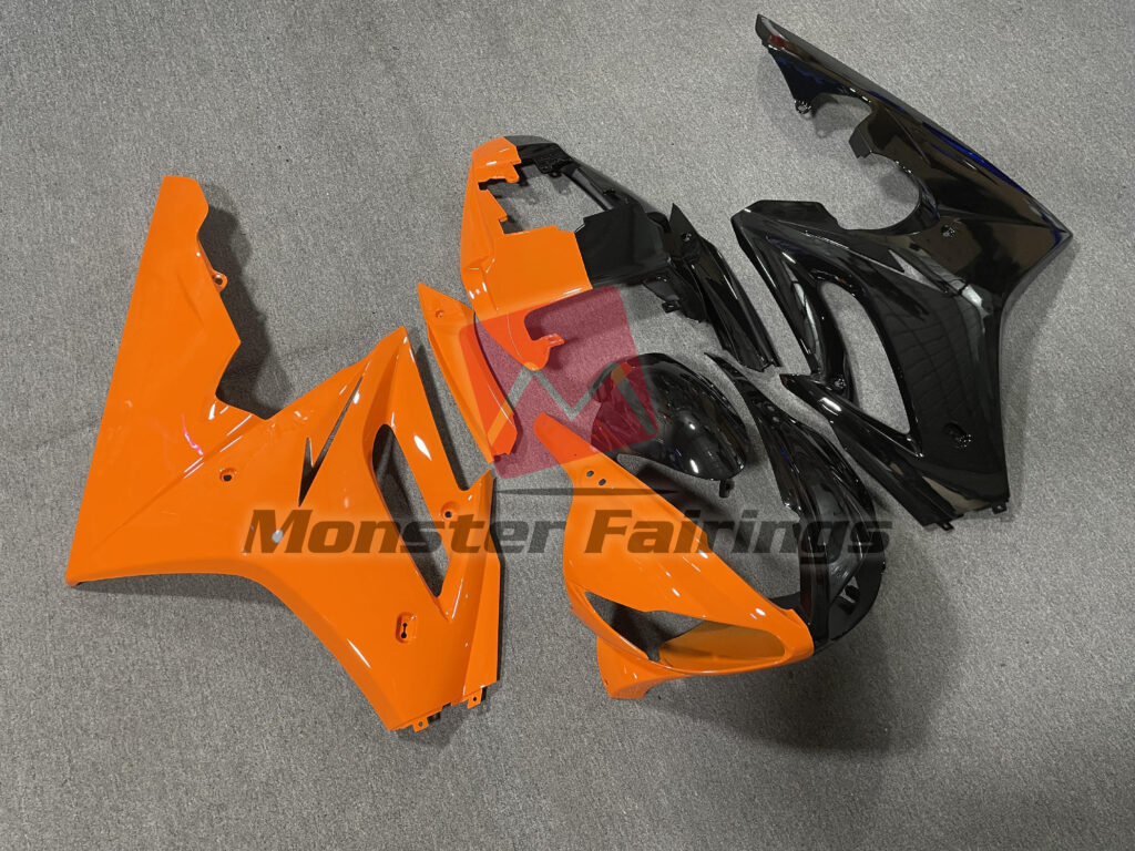 Gloss Black Orange Split ABS fairings for Triumph Daytona 675 2009 - 2012 - premium OEM fit kit by Monster Fairings