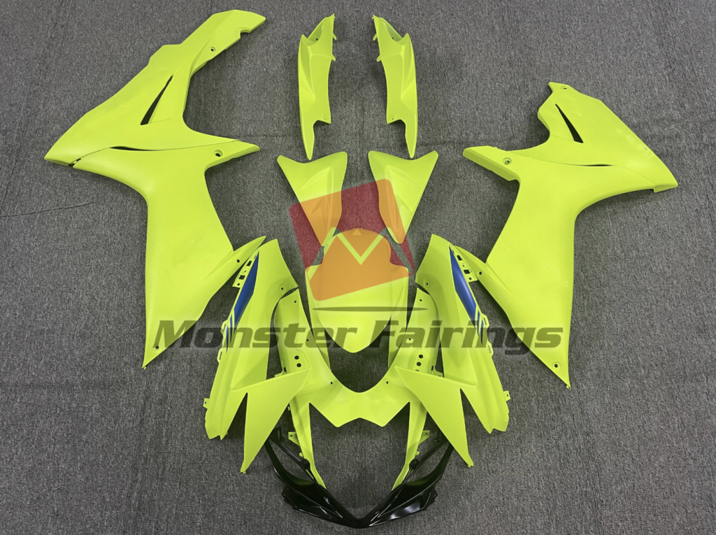 Suzuki GSXR 600 - 750 2011 - 2025 High Vis Yellow ABS fairings - custom motorcycle bodywork kit by Monster Fairings