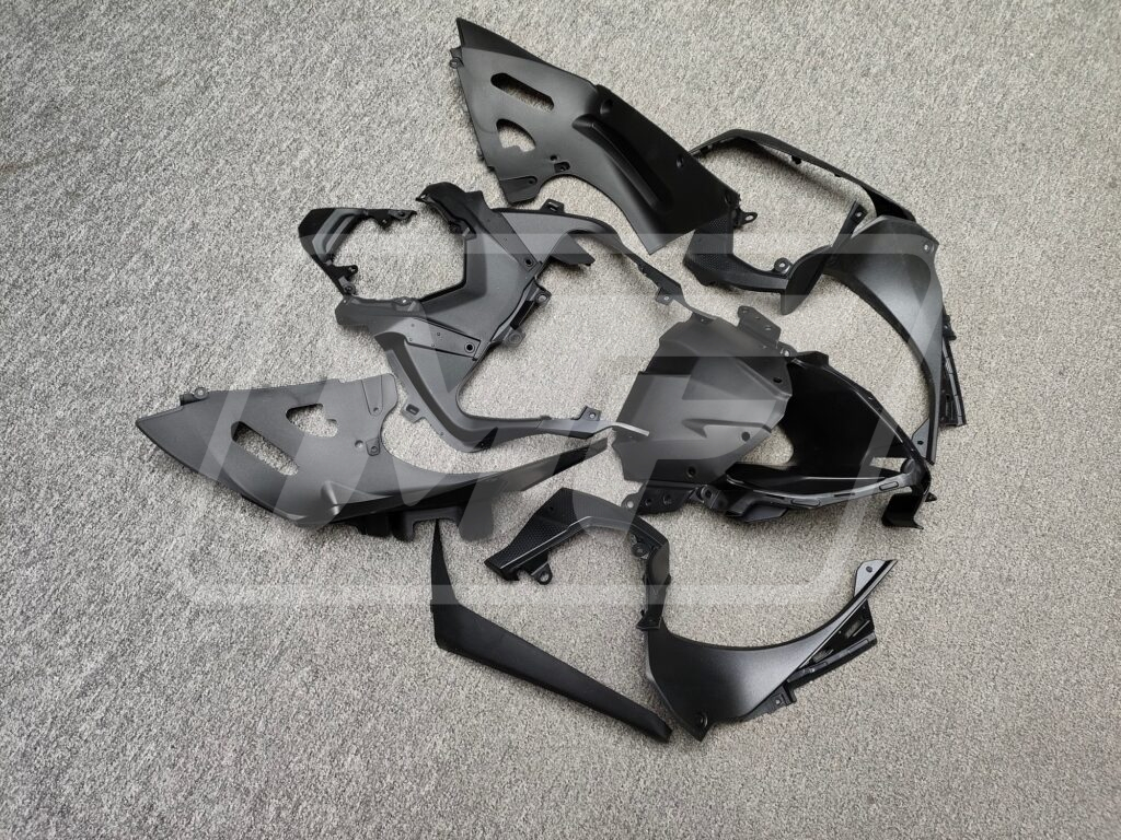 Kawasaki ZX6R 2019 - 2023 ABS fairings, Nardo Gray - high - quality motorcycle kit by Monster Fairings