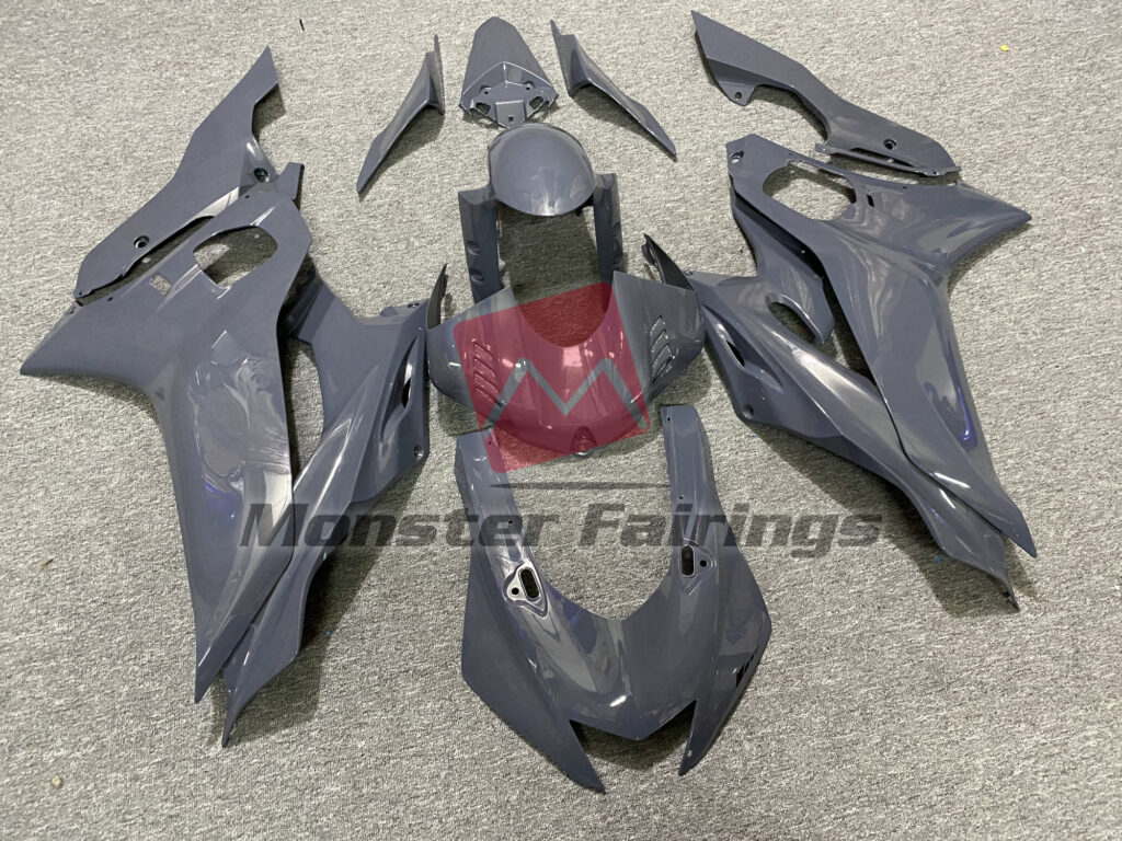 2017 - 2022 Yamaha R6 Gloss Nardo Grey fairing set - ABS injection, custom painted by Monster Fairings
