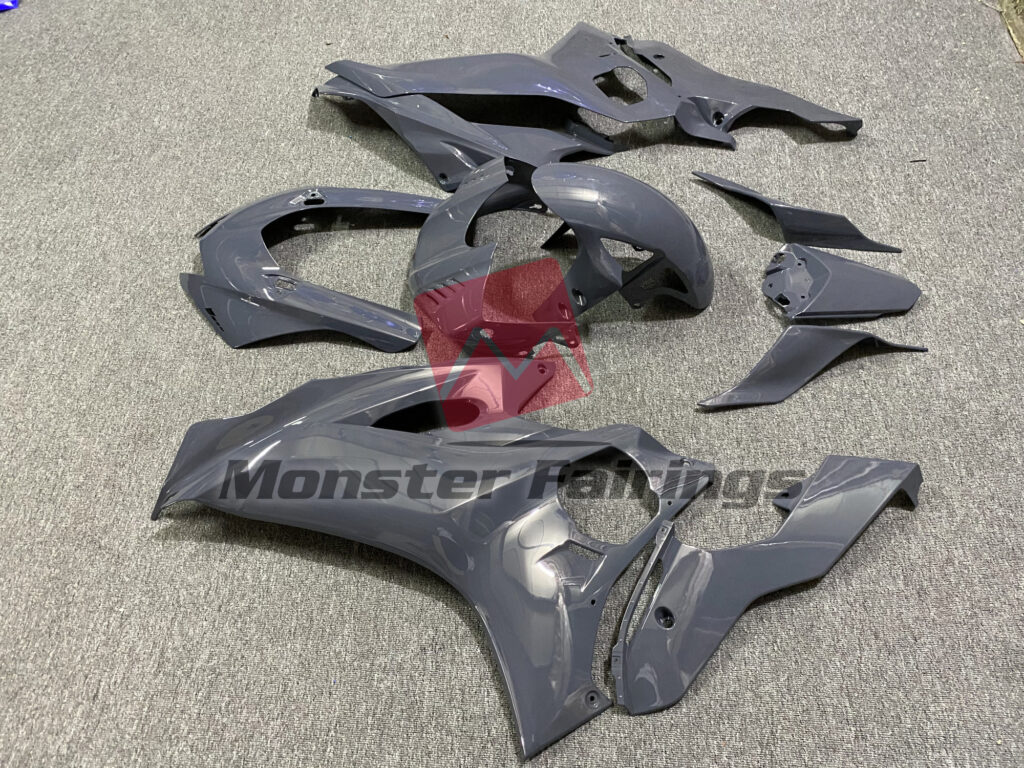 Gloss Nardo Grey ABS fairings for Yamaha R6 2017 - 2022 - premium OEM fit kit by Monster Fairings