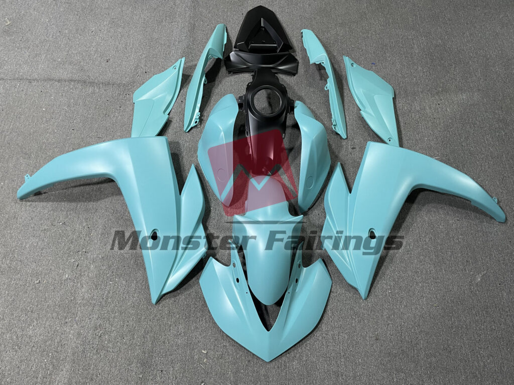 Yamaha R3 2014 - 2018 Matte Baby Blue ABS fairings - custom motorcycle bodywork kit by Monster Fairings