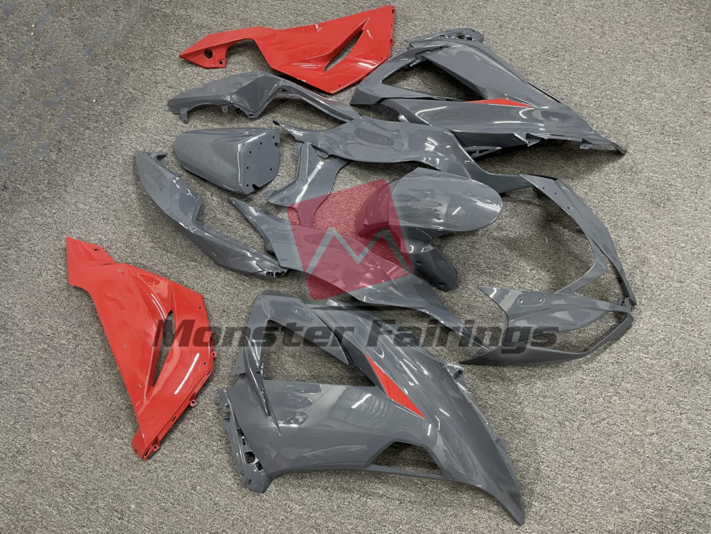 Nardo and Orange ABS fairings for Kawasaki ZX6R 2013 - 2018 - premium OEM fit kit by Monster Fairings