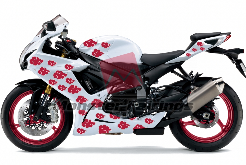 Suzuki GSXR 600 - 750 2011 - 2025 ABS fairings, Cherry Blossom and Akatsuki Split - high - quality motorcycle kit by Monster Fairings