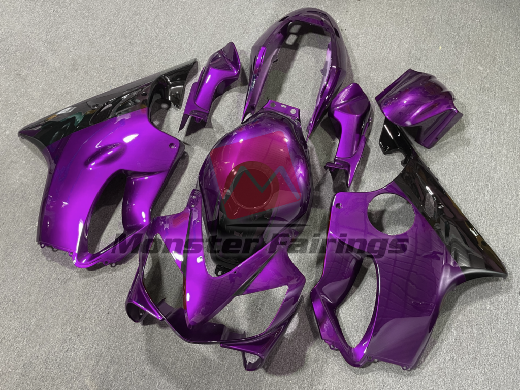 Purple Black Details ABS fairings for Honda CBR600 F4i 2004 - 2007 - premium OEM fit kit by Monster Fairings