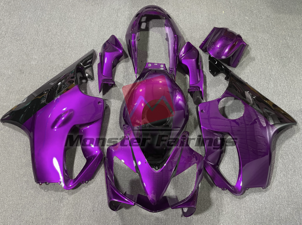 Honda CBR600 F4i 2004 - 2007 Purple Black Details ABS fairings - custom motorcycle bodywork kit by Monster Fairings
