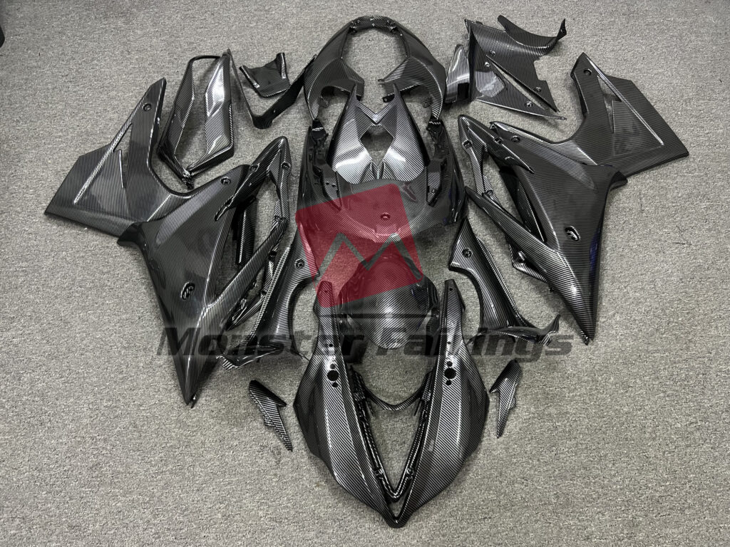 Triumph Daytona 675 2013 - 2017 Gloss Carbon Fiber Style ABS fairings - custom motorcycle bodywork kit by Monster Fairings