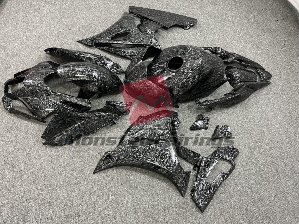 2017 - 2025 Suzuki GSXR 1000 Forged Carbon Fiber Style fairing set - ABS injection, custom painted by Monster Fairings