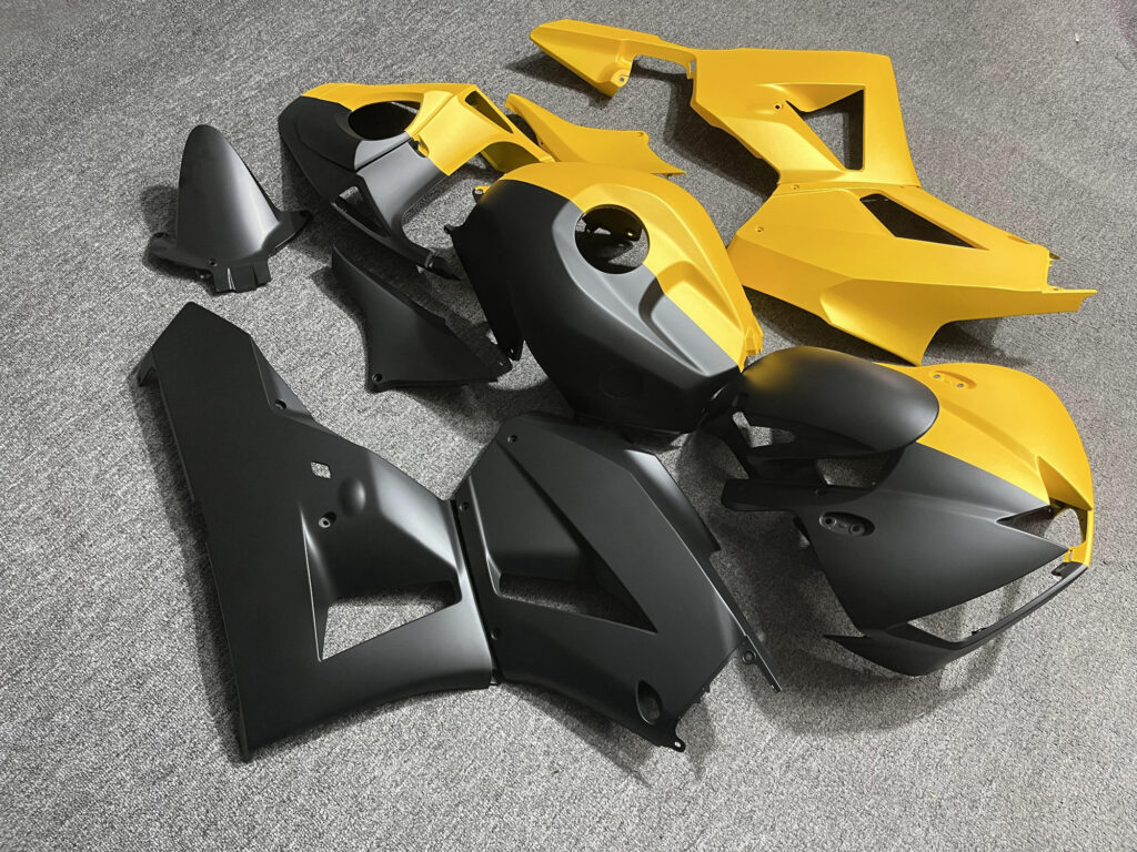 Matte Black & Matte Yellow Split ABS fairings for Honda CBR600RR 2013 - 2025 - premium OEM fit kit by Monster Fairings